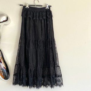 Dolls Kill Stevie Nicks Inspired lace skirt